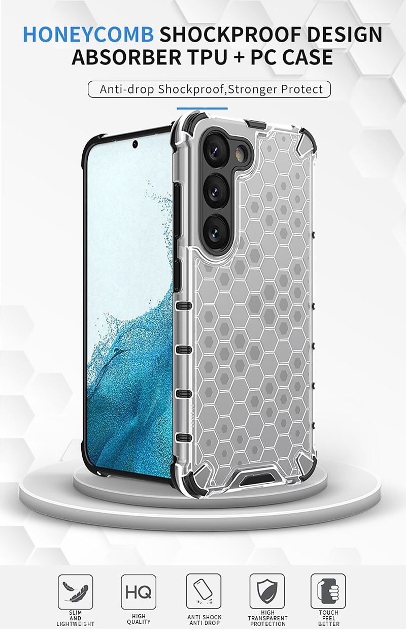 Phone Case For Samsung Galaxy S24 S22 Ultra Plus FE S21 Ultra S21 FE S21 A54 A34 A14 A73 A53 A33 A23 A13 A72 A52 A32 A22 A12 S10 Plus S10 Lite Back Cover Non-Yellowing Shockproof TPU PC 2025 - $12.99 –P1