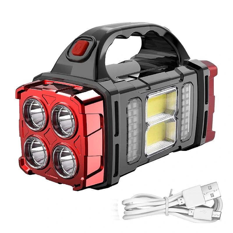 bærbar solcellecampinglys - multifunksjonell LED-lommelykt for utendørs fotturer, strømbrudd - oppladbar og superlys 2025 - $15.99 –P5