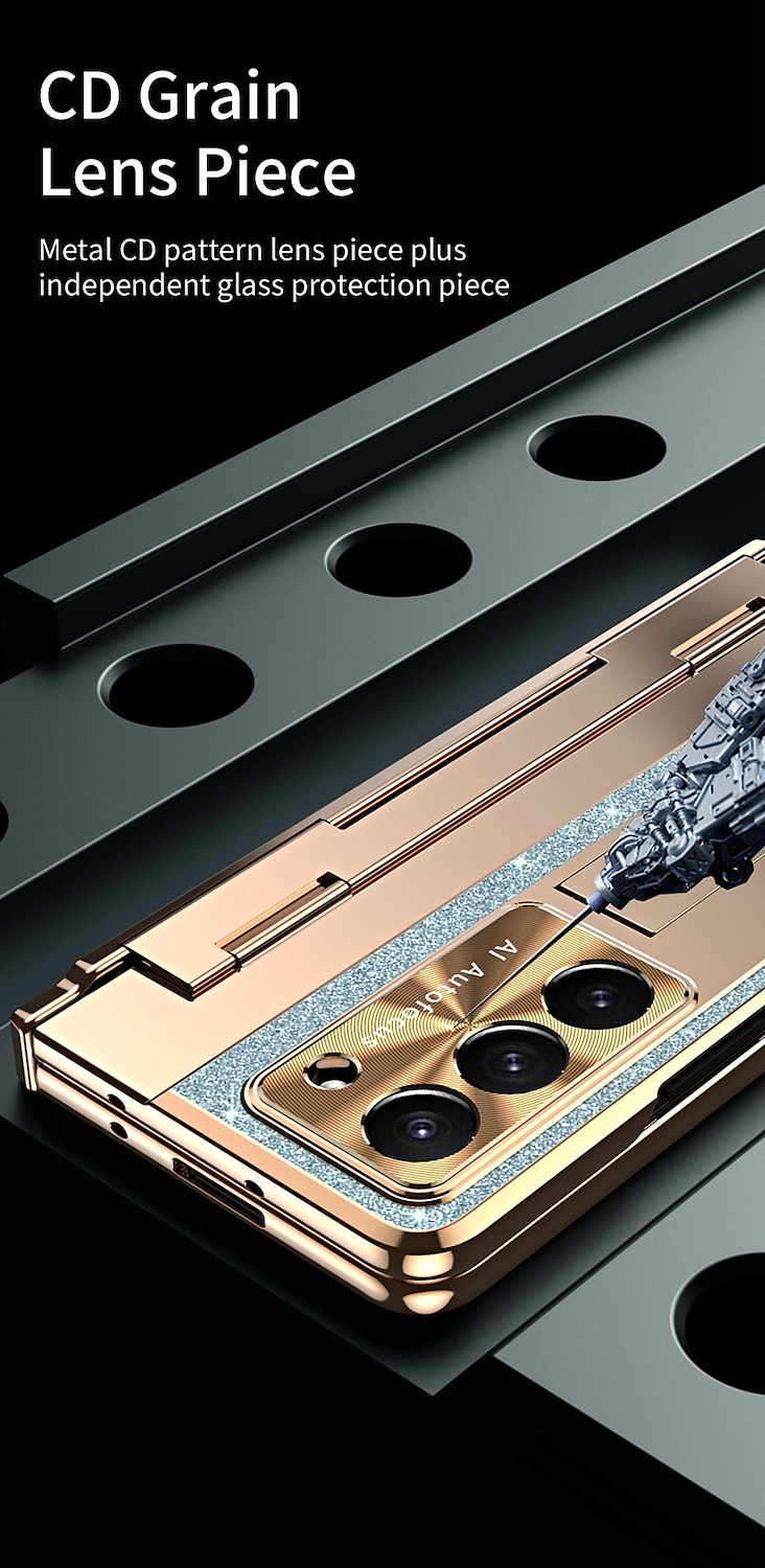 Чехол для телефона для Samsung Galaxy Z Fold 6 Z Fold 5 Z Fold 4 Z Fold 3 с поддержкой MagSafe с подставкой с защитой экрана поддержка беспроводной зарядки PC PU кожа 2025 - $32.99 –P3