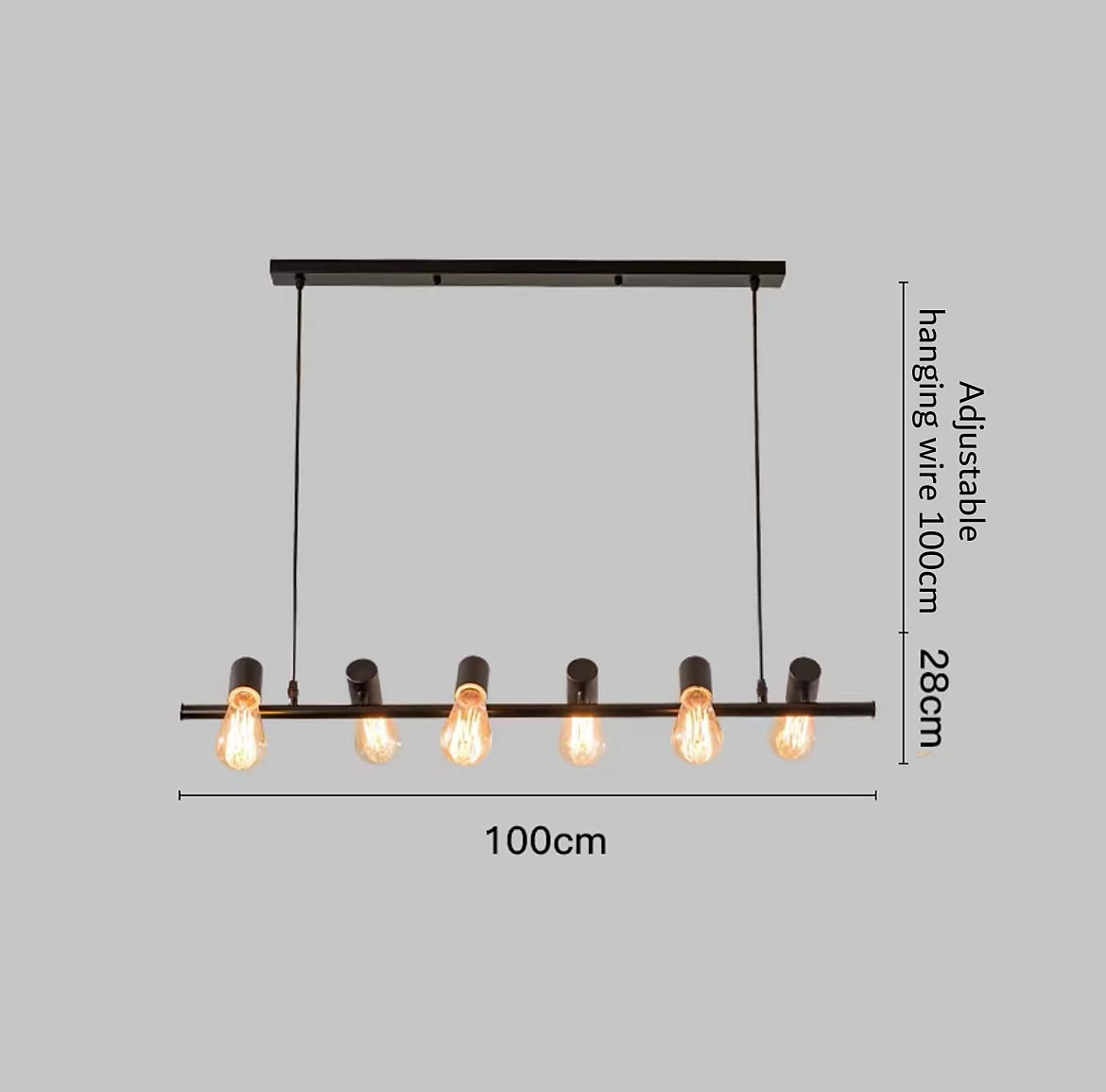 lampada a sospensione a led linea design 100/120 cm metallo stile artistico lampadario moderno moderno semplice nordico minimalista luce ristorante di lusso lungo tavolo da bar sala da pranzo 110-120 del 2025 a $349.99 –P10
