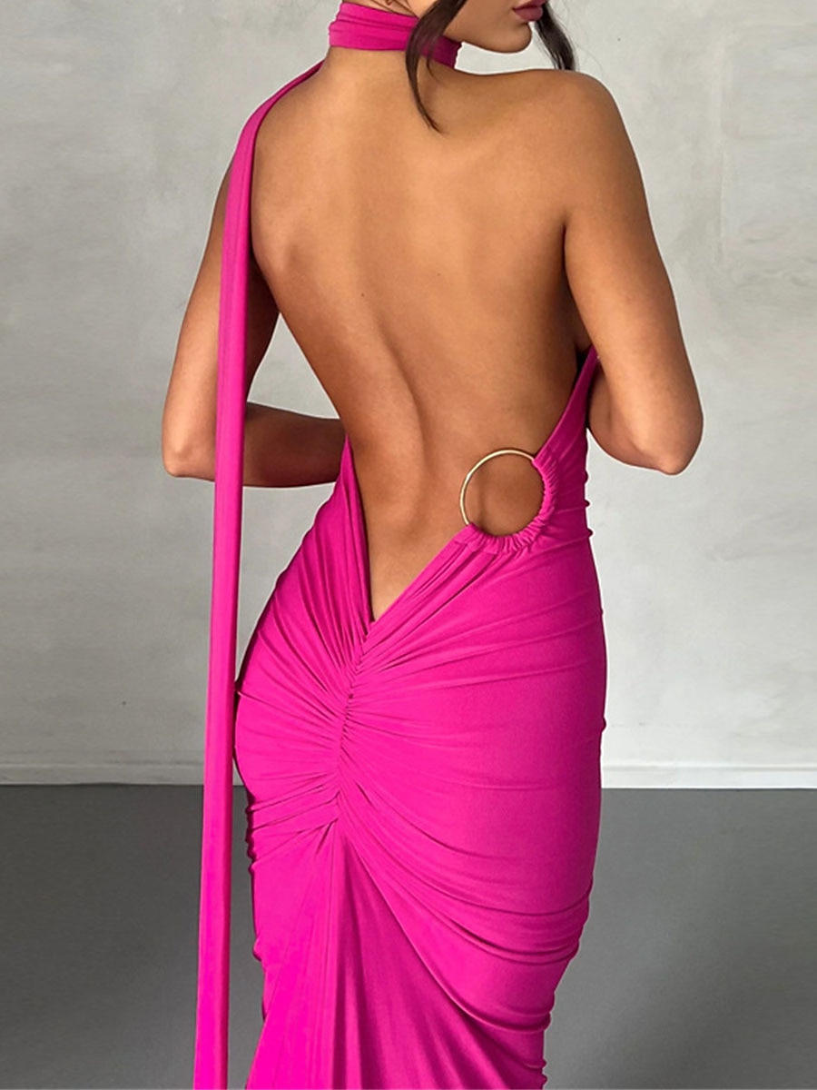 Femme robe blanche robe noire Robe de bal Ruché Dos Nu Une Epaule Sans Manches robe demoiselle d honneur Occasion spéciale Noir Blanche Printemps Hiver de 2025 ? $33.99 –P8