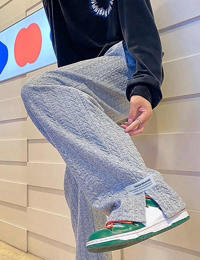 Herr Joggingbyxor Joggare Träningsbyxor med vida ben Ficka Snörning Elastisk midja Slät Komfort Andningsfunktion Utomhus Dagligen Utekväll Mode Ledigt Svart Blå 2026 - $24.99 –P10
