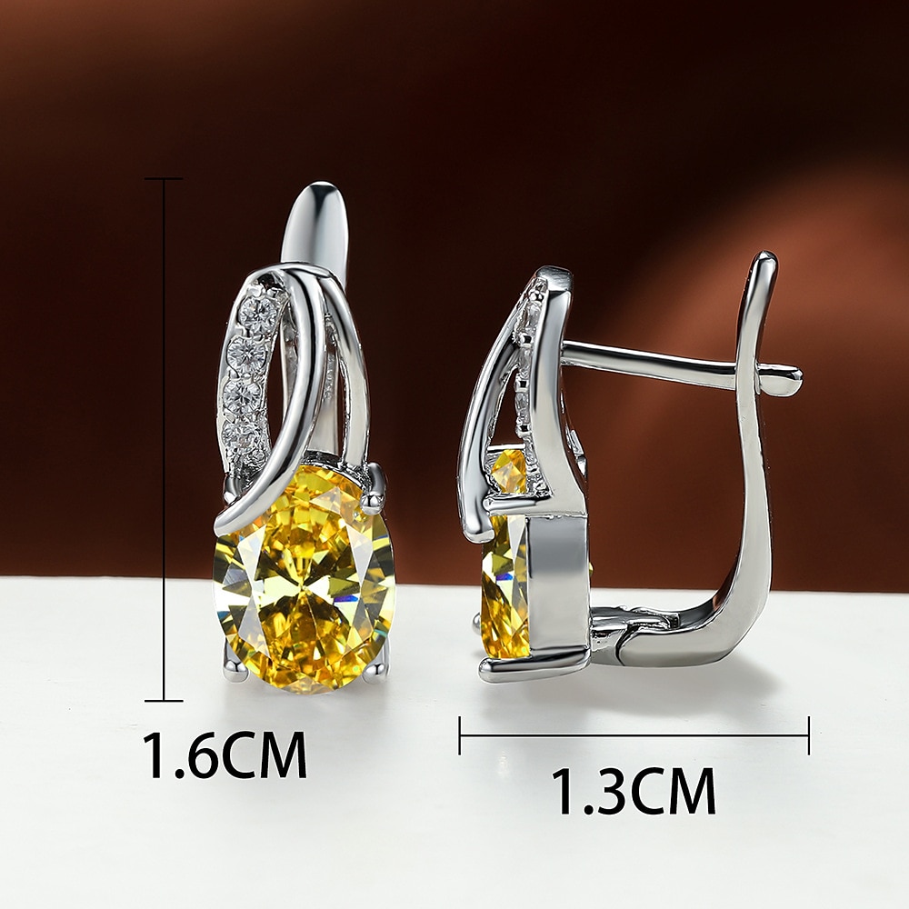 Femme Zircon Boucles d'Oreille Classique Précieux mode simple Des boucles d'oreilles Bijoux Platine coloré / Vert olive platine / Blanc platine Pour Mariage Soirée 1 paire de 2025 ? $9.99 –P1