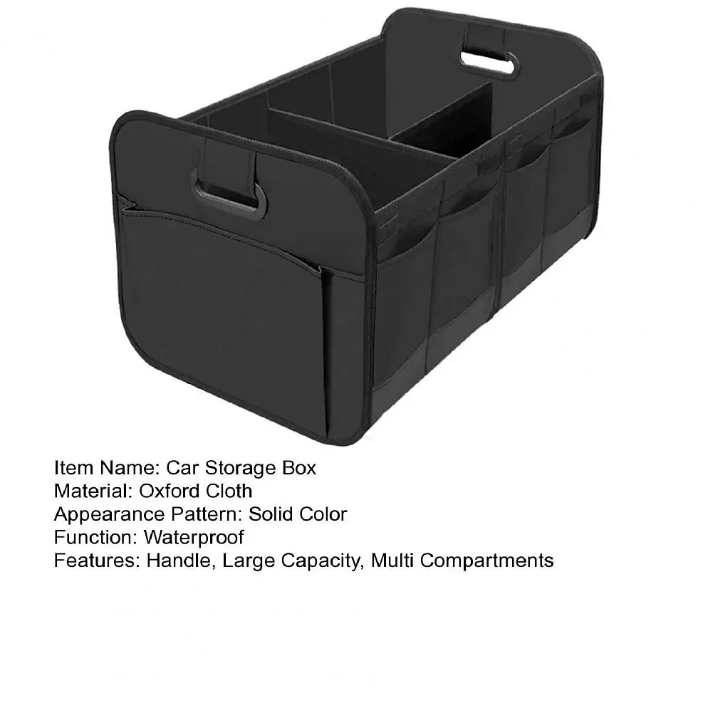 Trunk Organizer For Car, Collapsible Multi-Compartment Car Organizers Foldable And Waterproof, 600D Oxford Polyester, Suitable For Most Models 2025 - $59.99 –P7