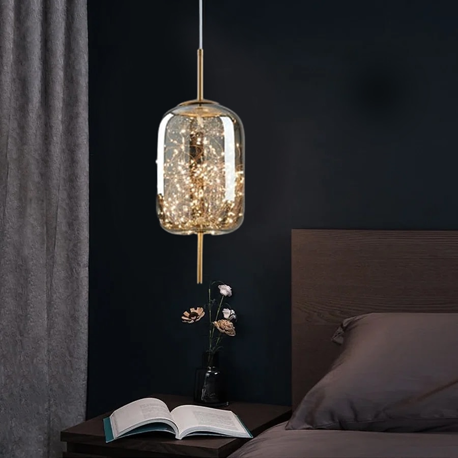 Żyrandol z kryształkami gipsowymi, metalowy, led, globle design, lampa wisząca, nordycki, luksusowy, nowoczesny, kreatywny, wiszący bar, sypialnia, lampka nocna, gabinet, lampa wisząca 2026 - $148.99 –P10