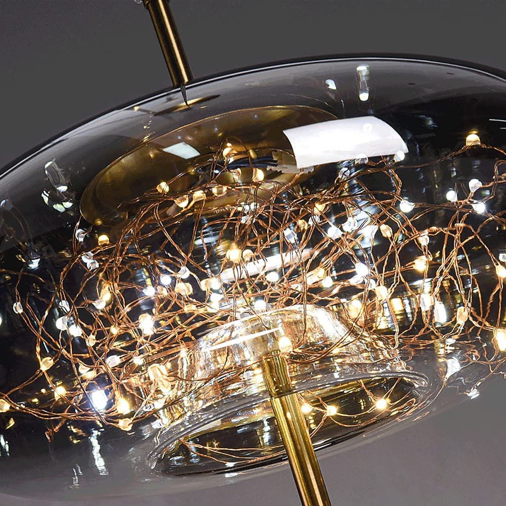 Żyrandol z kryształkami gipsowymi, metalowy, led, globle design, lampa wisząca, nordycki, luksusowy, nowoczesny, kreatywny, wiszący bar, sypialnia, lampka nocna, gabinet, lampa wisząca 2026 - $148.99 –P5