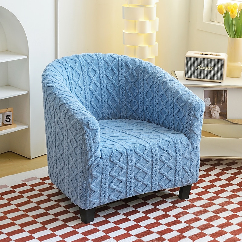 Housse de chaise club en polaire housse de chaise tonneau housse de chaise de baignoire extensible douce pour salon et chambre à coucher, protection de fauteuil lavable et amovible, protection de de 2025 ? $36.99 –P13