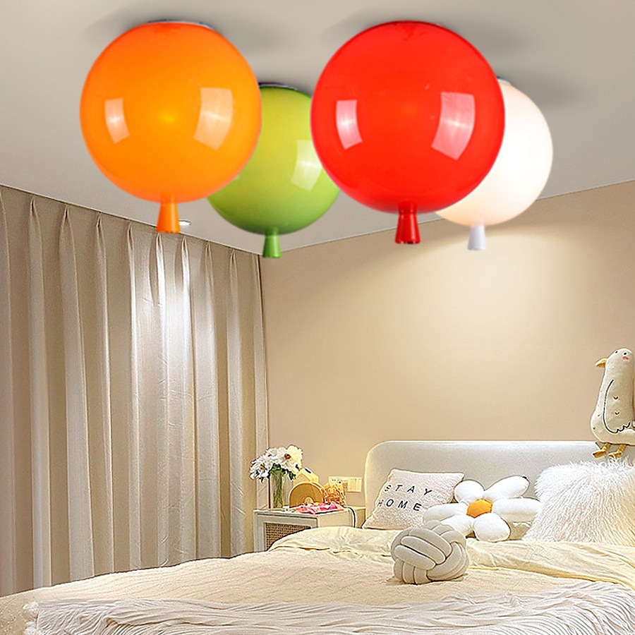 ballonger akryl taklamper soveromslamper barnerom barnehage 25cm 110-240v 2025 - $129.99 –P10