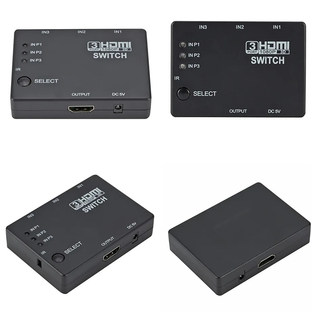 4k 2k 3x1 hdmi كابل الفاصل hd 1080p فيديو الجلاد محول 3 مدخل 1 منفذ إخراج hdmi hub for xbox ps4 dvd hdtv pc كمبيوتر محمول تلفزيون 2025 - $15.99 –P1