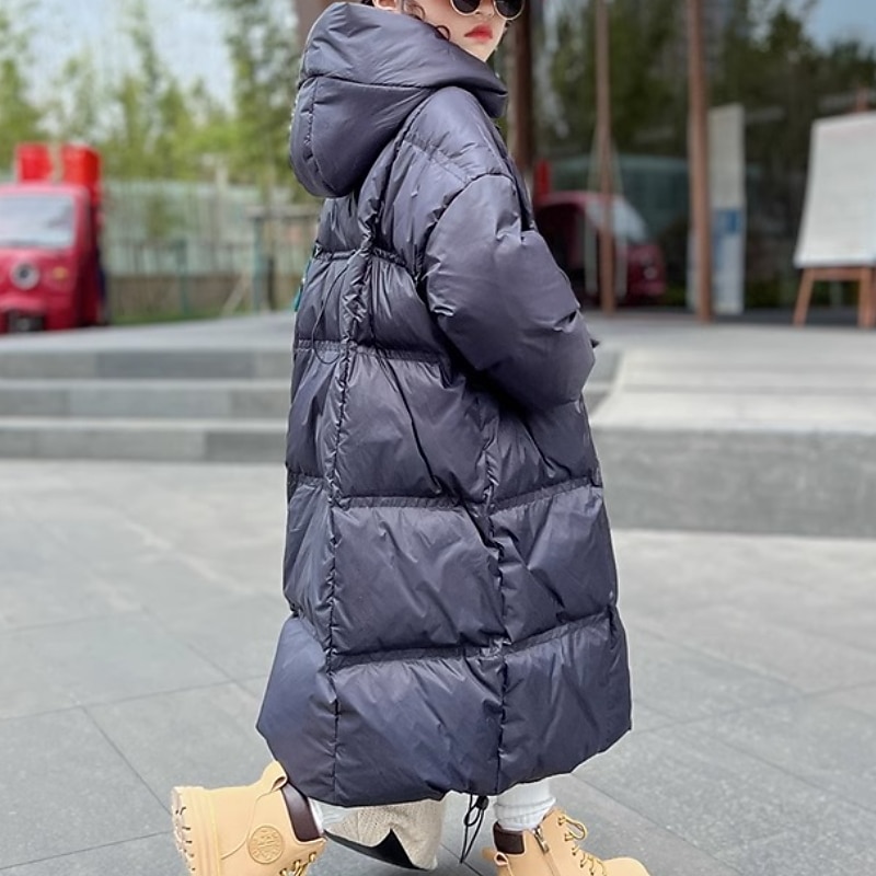 Kids Girls' Down Coat Kids Puffer Jacket Active Pocket School Coat Outerwear 4-13 Years Winter Black Purple 2025 - $48.99 –P8