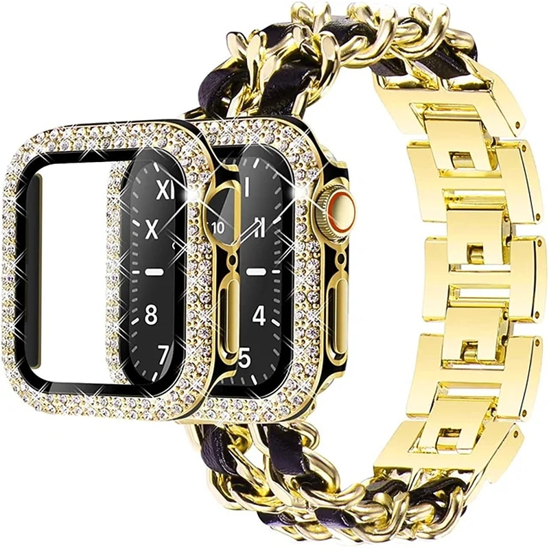 Banderolă Sport Compatibil cu Curea de ceas Apple Watch 38mm 40mm 41mm 42mm 44mm 45mm cu Case Oțel inoxidabil Curea de ceas de schimb pentru iwatch Series 9 8 7 6 5 4 3 2 1 SE 2025 - $19.99 –P9