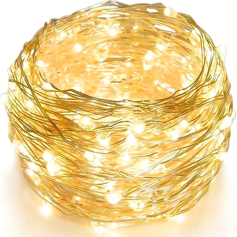 1 pack 50 LED Fairy Lights - 5 Meter, 3AA Battery Powered, Perfect for Christmas, Weddings, Parties, Family Vacations, Gatherings, and More - Always On 2025 - $11.49 –P13