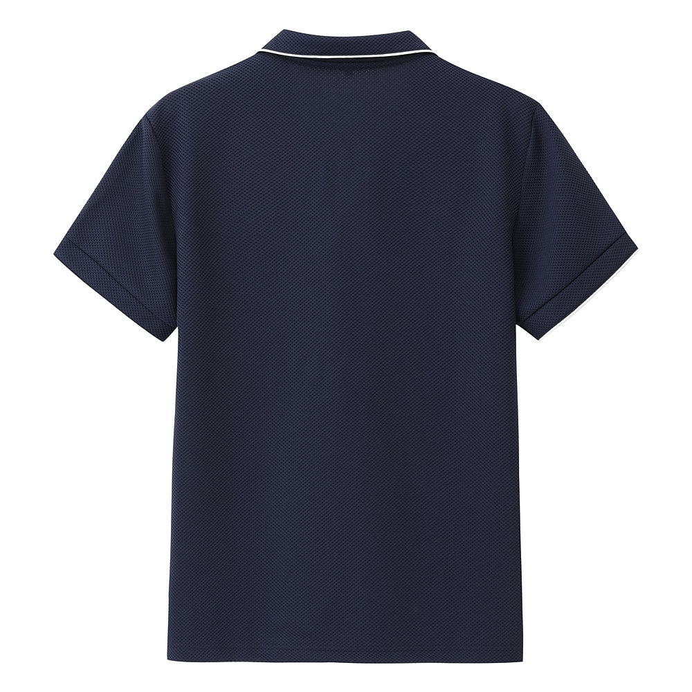 Per uomo Magliette Polo a Nido d'Ape Testurizzato Casuale Sportivo Bavero Manica Corta Muscolo Stile Vecchio Denaro Semplice Patchwork Estate Vestibilità regolare Nero Bianco Blu marino Grigio del 2026 a $20.99 –P2