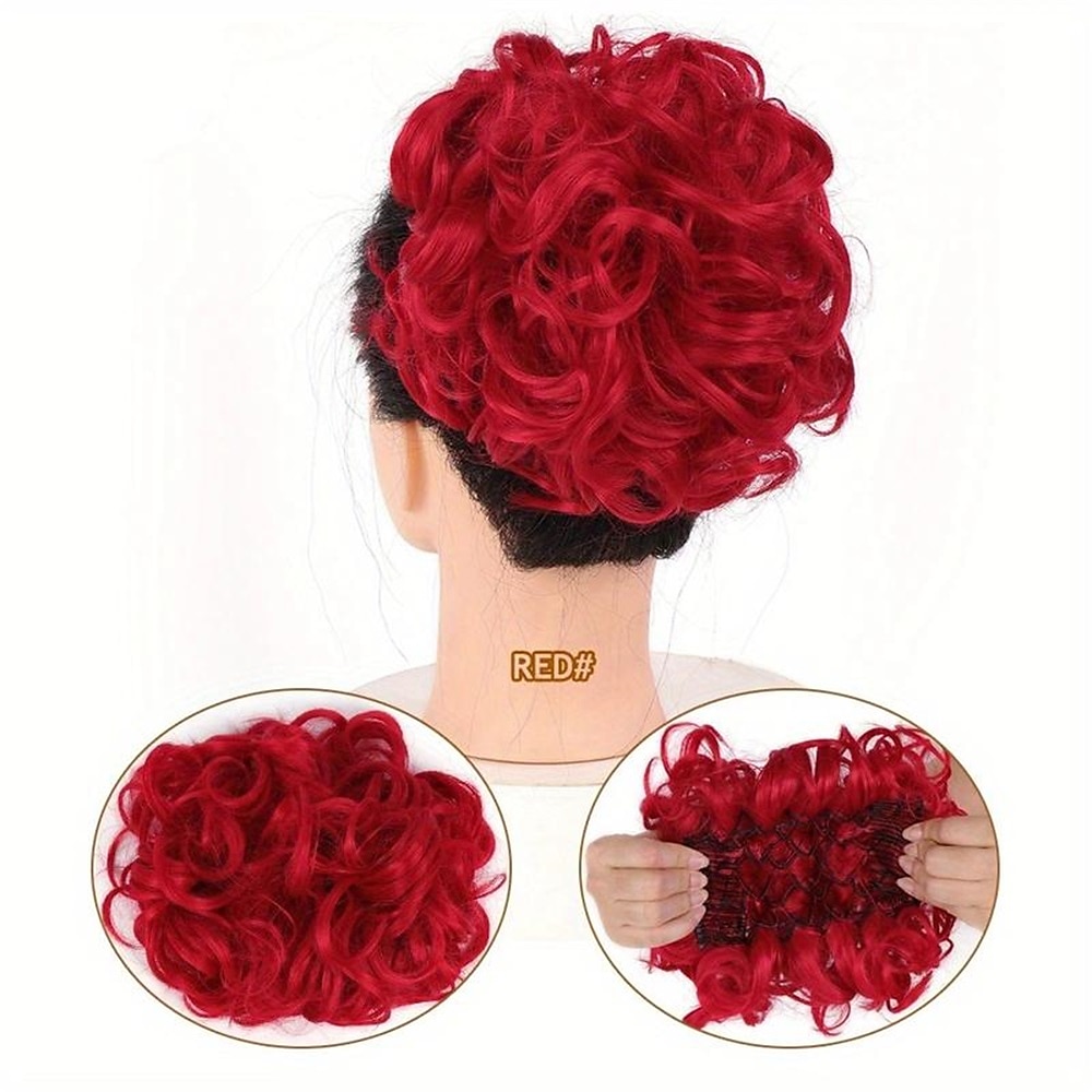 Chignon Chignon A cordoncino Capelli sintetici Pezzo di capelli Estensione capelli Liscio Feste Giornaliero Serata e festa A1 A2 A3 del 2025 a $11.99 –P21