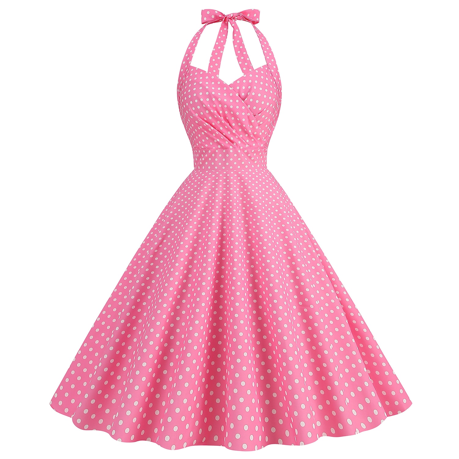 Robe rouge des années 50 pour femmes, costumes vintage des années 1950, tenues d'halloween, noël, cosplay, robe de bal de 2025 ? $27.99 –P6