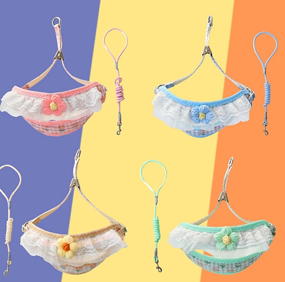 Psy Koty Szelki Smycze Moda Impreza Regulowany Oddychający Zmywalny Wygodny Święta Na zewnątrz Codzienne Ubranka dla psów for Bichon frise Szpic miniaturowy szczeniaków i młodych kotów Motyl Small 2026 - $19.99 –P3