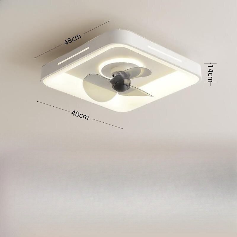 Deckenventilator mit Licht, dimmbar, 48 cm, Macaron, mehrfarbig, 360-Grad-Kopfschütteln, 6 Windgeschwindigkeiten, moderner Deckenventilator für Schlafzimmer, Wohnzimmer, ca & Fernbedienung 110-240V 2025 - $331.09 –P13
