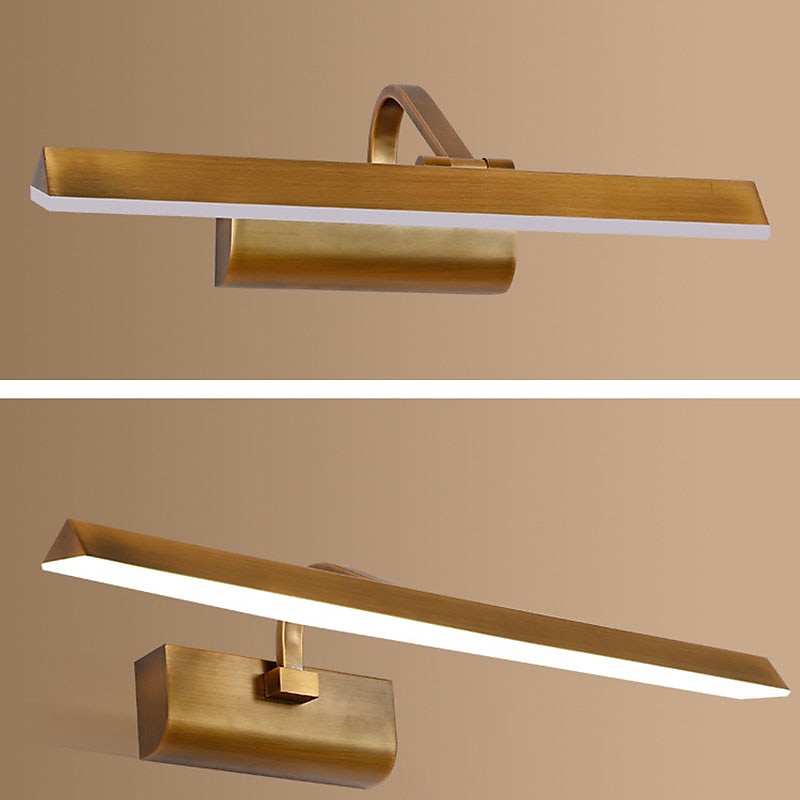 Luces de espejo,luz de espejo de baño vintage con interruptor,lámpara de baño,luces de espejo de tocador para iluminación de tocador,lámpara de pared interior ip44 luz de maquillaje giratoria lámparas 2025 - $165.99 –P4
