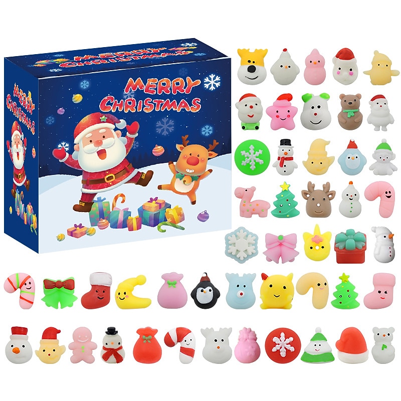 Christmas Advent Calendar Blind Box,Christmas Blind Box Children's Party Gift Decompression DIY Hand Tear Countdown Calendar Blind Box Christmas Toys for Christmas Gifts 2025 - $23.99 –P7