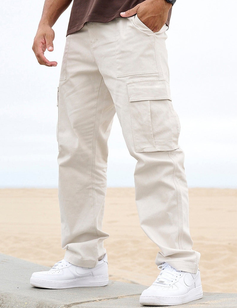 New Fashion Cargo Pants Men Casual Loose Baggy Trousers Straight Tactical  with Leg Pockets Streetwear Hiphop Clothing