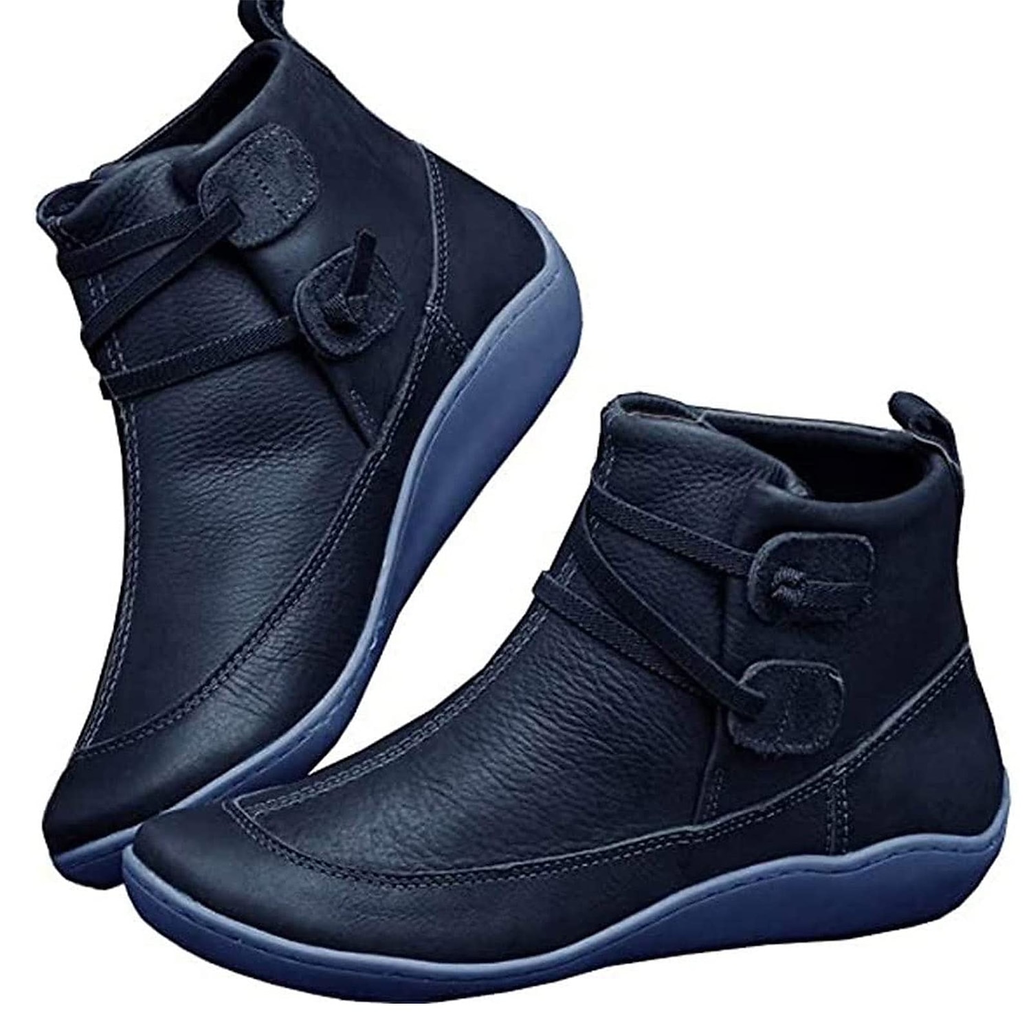Pentru femei Cizme Cadouri de Valentin Mărime Plus Size Pantofi de confort Zilnic Culoare solidă Ghete Botine Iarnă Toc Drept Vârf rotund Elegant Pluș Casual Imitație Piele Dantelat Negru Rosu Gri 2025 - $34.99 –P8