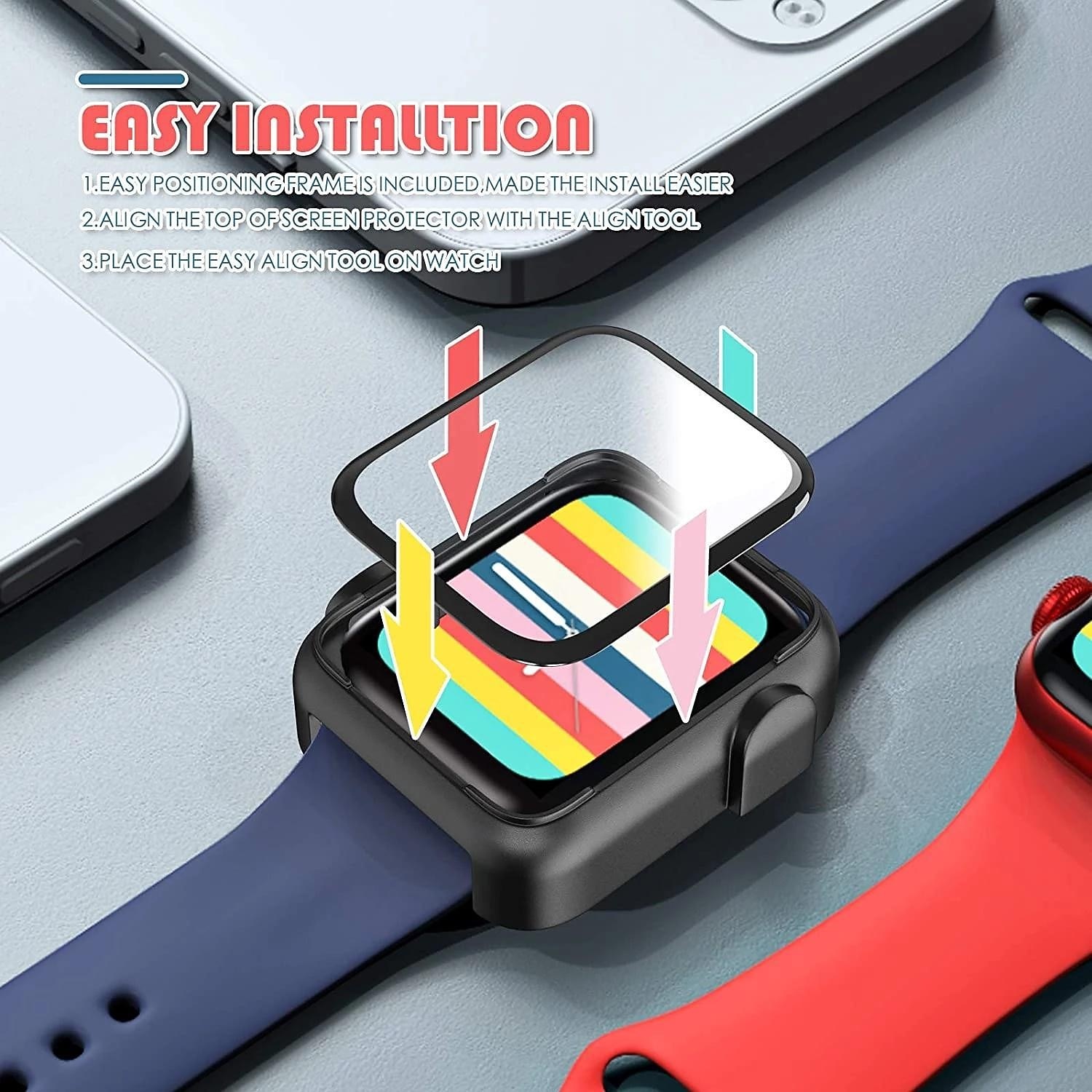 Screen Protector Film for iWatch Ultra/Ultra 2 Series 9 8 7 6 SE 5 4 3 2 1 for Apple Watch 49mm 44mm 40mm  Soft / Tempered glass Protective Accessories（3/1pcs film） 2026 - $11.99 –P14