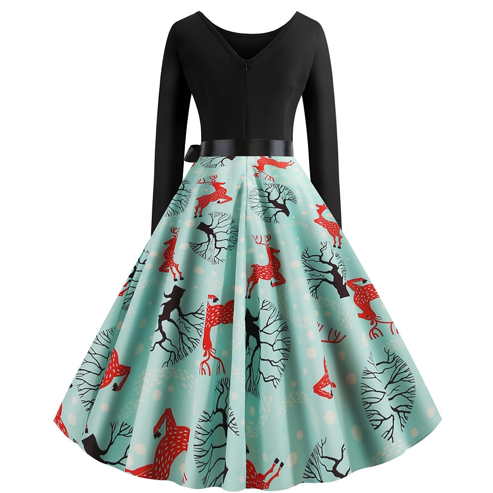 Weihnachtsmann Weihnachtskleid Ausgefallenes Weihnachtskleid Damen Weihnachten 1950er Erwachsene Weihnachten Neujahr Heiligabend Weihnachten Party Silvester Kleid 2025 - $27.99 –P2