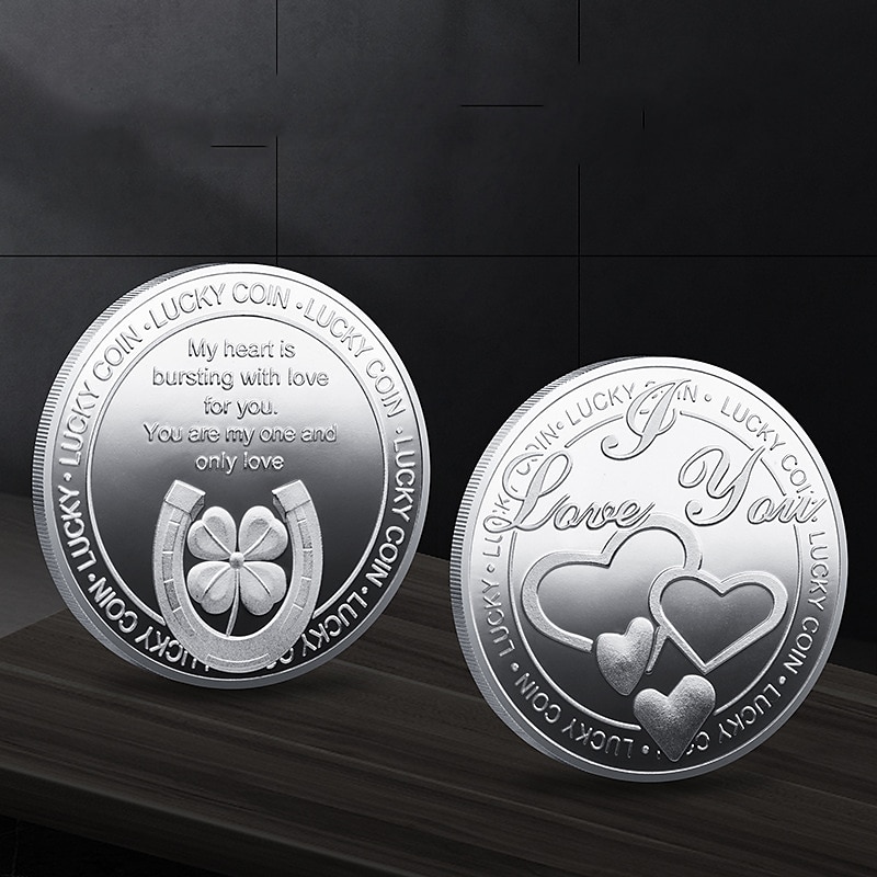 2 db orosz születésnapi emlékboldogság ezüstözött aranyozott emlékérme szív alakú dombormű anyák napi érme díszdoboz kollekció 2025 - $13.99 –P4