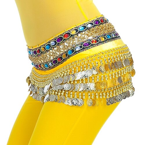 Bauchtanz Münzen Perlenstickerei Kristalle / Strass Damen Ausbildung Polyester 2025 - $16.49 –P2