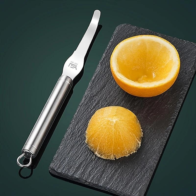 1pc obieraczka do pomarańczy narzędzia ze stali nierdzewnej nóż do skórki cytrusów przyrząd do usuwania cytrusów łatwe otwieranie obieraczka do cytryn krajalnica do warzyw narzędzia do owoców gadżety 2025 - $8.99 –P6