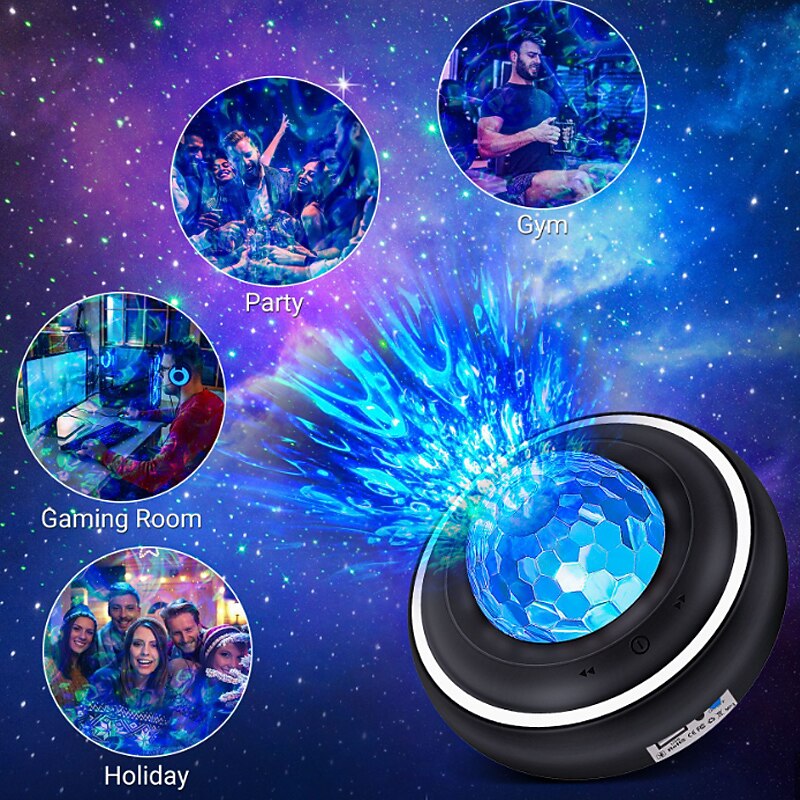 Проектор Свет Bluetooth-динамик Дистанционно управляемый Свадьба Для вечеринок Подарок Разные цвета 2025 - $20.99 –P4