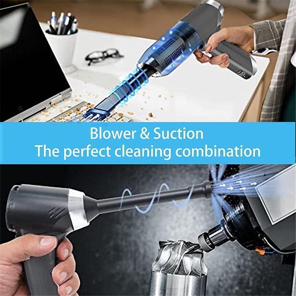 120000PA Wireless Powerful Car Vacuum Cleaner Brushless Motor 2 Gear Power Adjustment Multifunction Cleaning Machine Car Accessories Home Auto Cordless Cleaner Home Appliance for Car Home 2026 - $52.99 –P6
