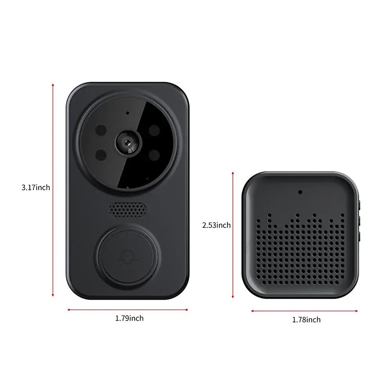 2025年 m8 ワイヤレスドアベル 1080 hd カメラ wifi ドアベルスマートインターホン人気の tuya  コレクション – $31.99 –P17