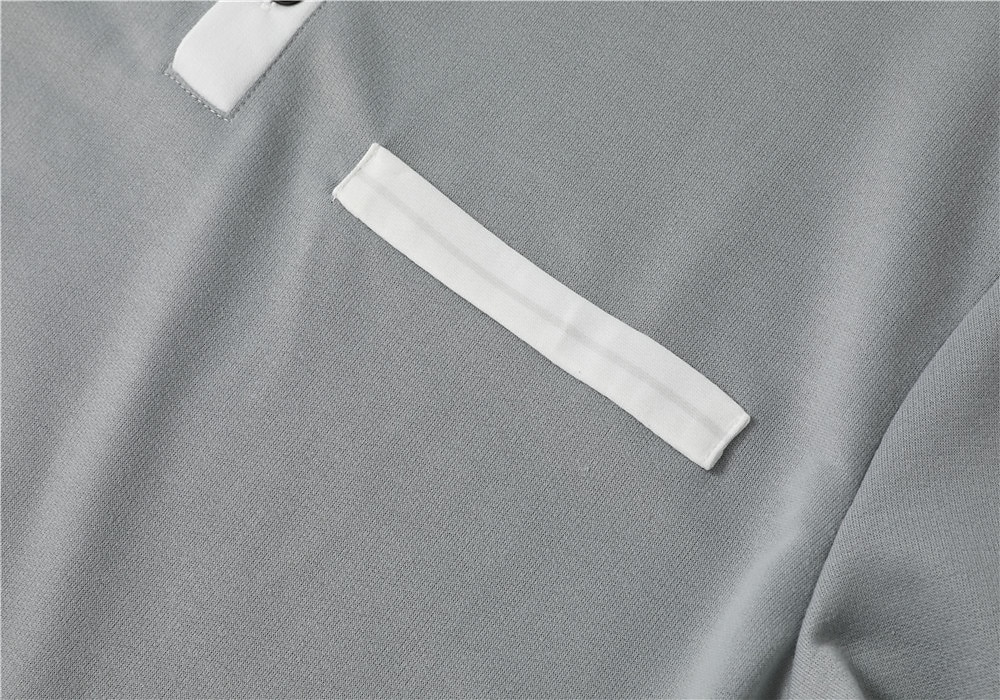 Men's Polo Shirt Button Up Polos Casual Holiday Lapel Long Sleeve Fashion Basic Color Block Patchwork Summer Regular Fit Navy-blue Dark Grey White Burgundy Grey Polo Shirt 2025 - $21.99 –P5