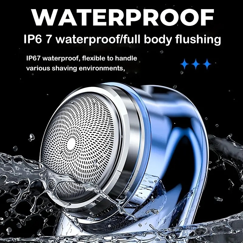 Rechargeable Waterproof Electric Shaver with Mini Trimmer and Reciprocating Cutter Head for Men - Perfect for Beard Shaving and Grooming 2025 - $20.99 –P4