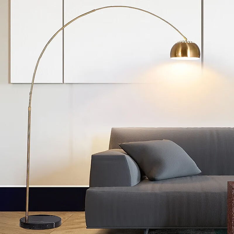 Arc Lamp - Height Adjustable 170 cm E26 Black Gold Arc Lamp, Floor Lamp Warm White Arc Floor Lamp 110-240V 2025 - $545.79 –P4