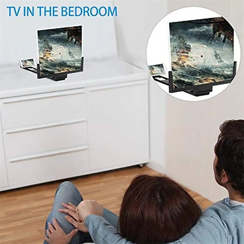 Новинка 2023, 14-дюймовый/7,5-дюймовый экран мобильного телефона, лупа с плоским экраном, 3d HD, радиационная защита, увеличительное стекло, держатель для мобильного телефона 2026 - $18.99 –P12