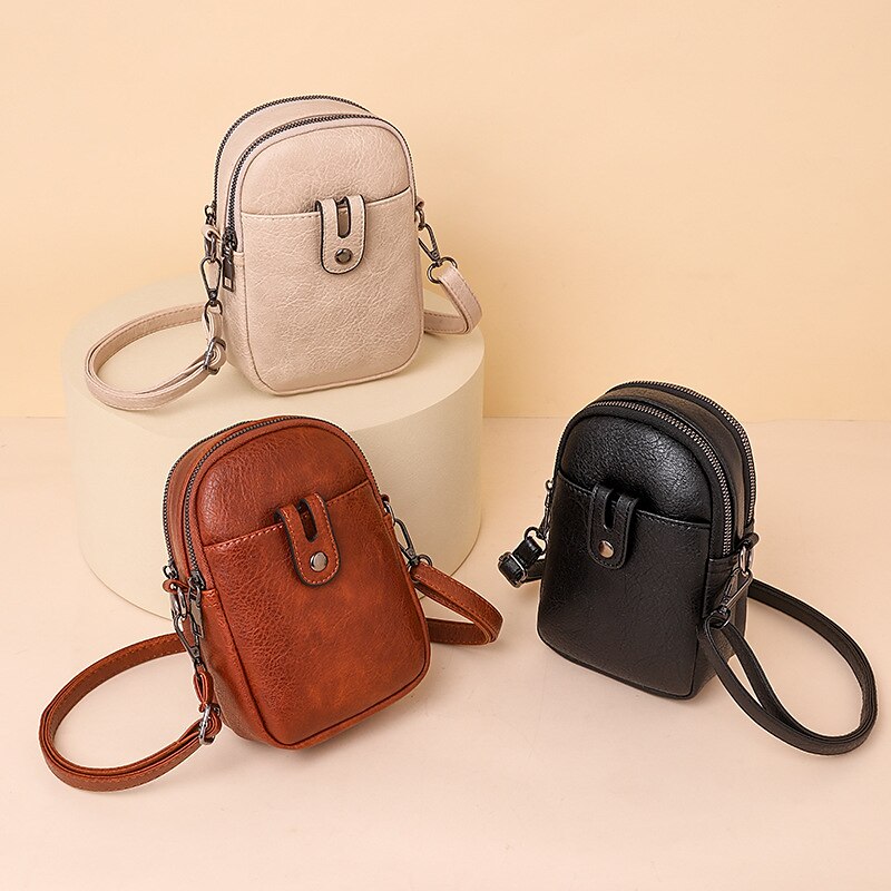 Women's Crossbody Bag Mobile Phone Bag PU Leather Outdoor Daily