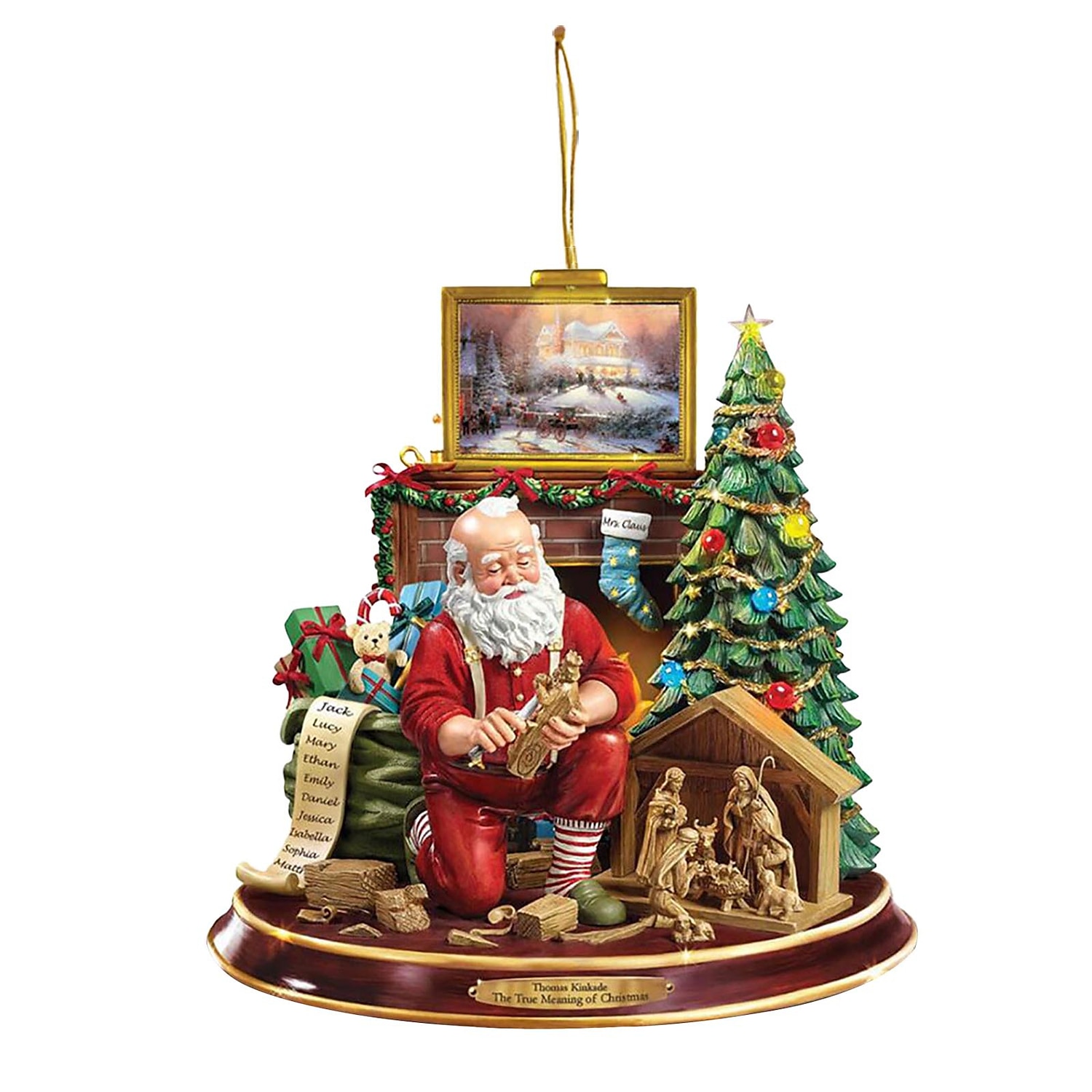 kerstboomversiering, kerstman 2d acryl hangende ambachten autohanger kerstcadeau woondecoratie 2025 - $6.49 –P10