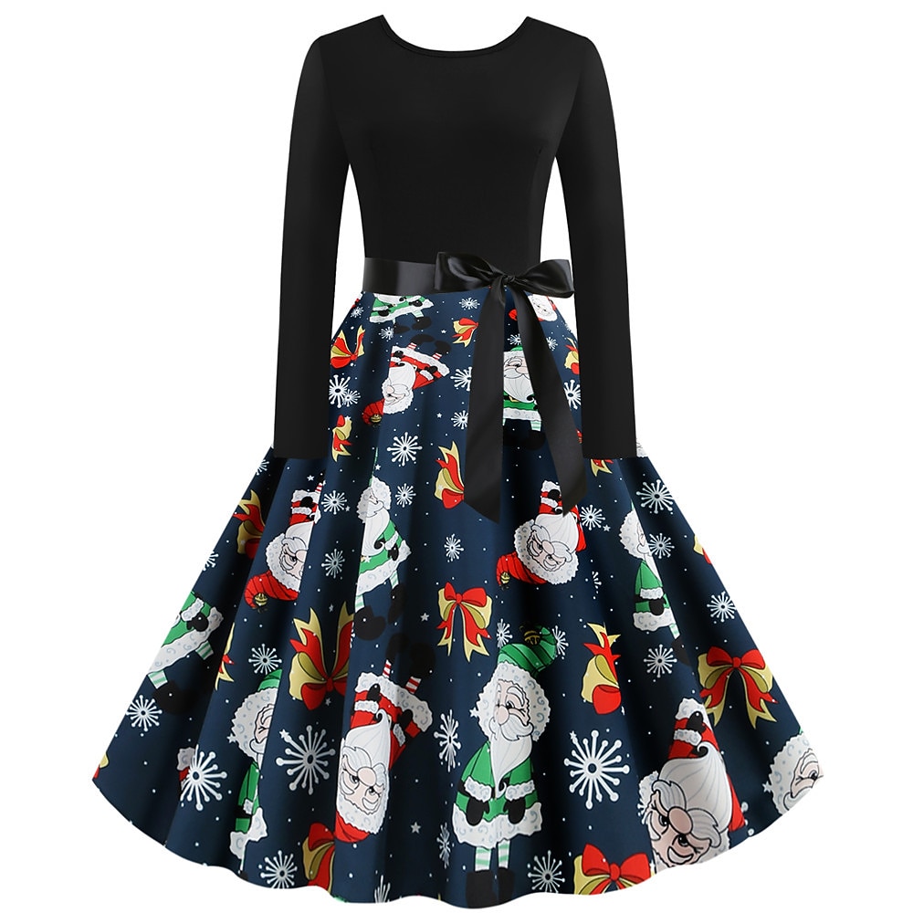 Weihnachtsmann Weihnachtskleid Ausgefallenes Weihnachtskleid Damen Weihnachten 1950er Erwachsene Weihnachten Neujahr Heiligabend Weihnachten Party Silvester Kleid 2025 - $27.99 –P14