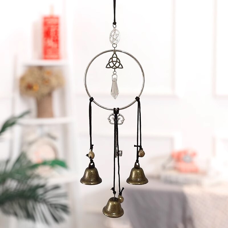 1 peça, sinos de bruxa, presentes de decoração de bruxaria, parede pagã mágica, maçaneta decorativa de porta de casa, runas de bruxas, suprimentos de altar wiccan de 2025 por $13.49 –P11
