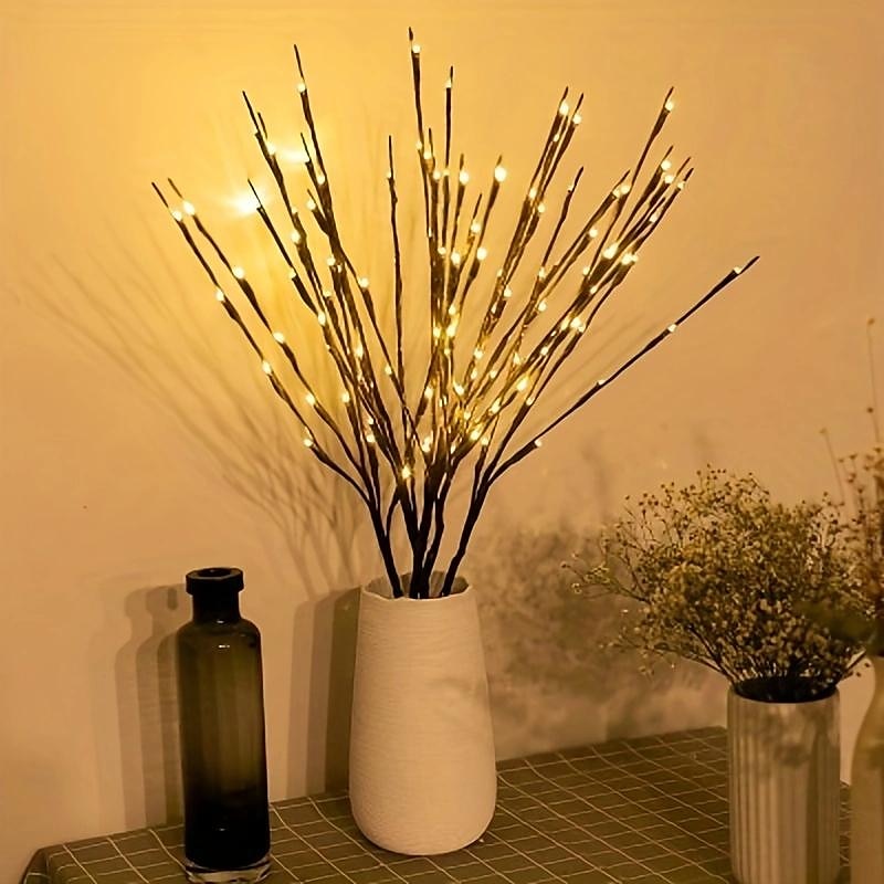 3 Pack 27" Brown Lighted Twig Branches Pathway Light 60 LED Battery Operated Warm White Bulbs for Outdoor and Indoor Holiday Christmas Family Wedding 2025 - $9.99 –P7