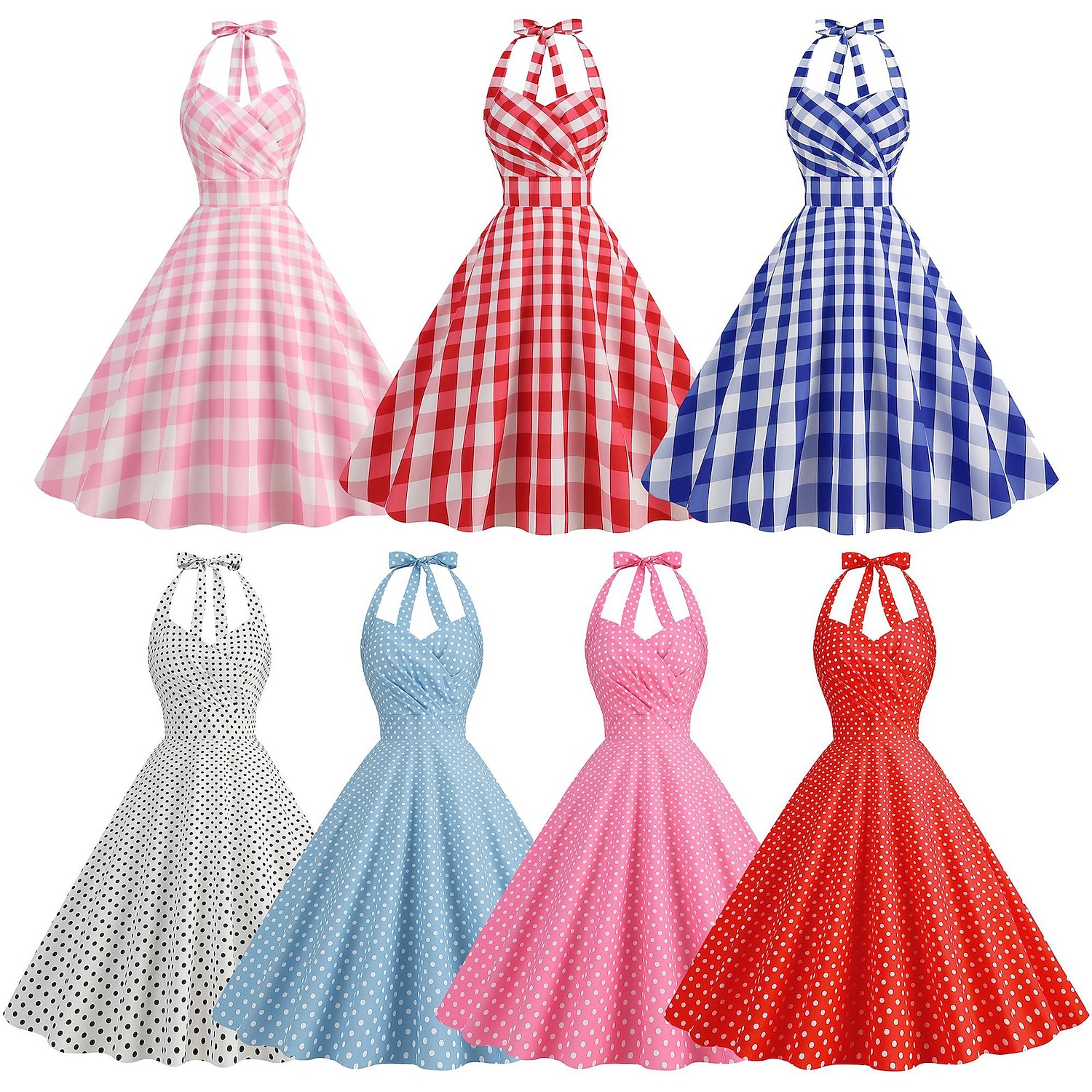 Robe rouge des années 50 pour femmes, costumes vintage des années 1950, tenues d'halloween, noël, cosplay, robe de bal de 2025 ? $27.99 –P2
