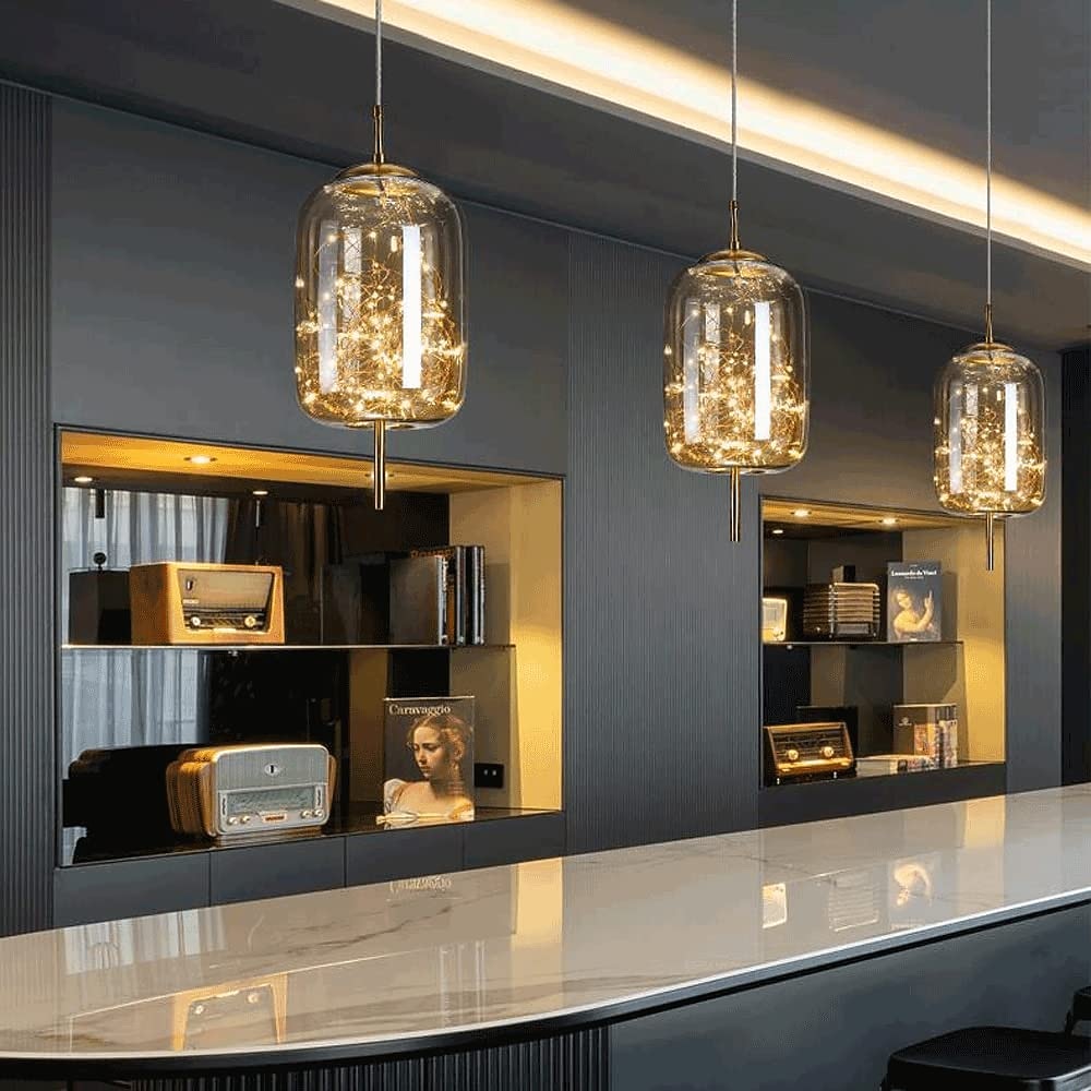 Żyrandol z kryształkami gipsowymi, metalowy, led, globle design, lampa wisząca, nordycki, luksusowy, nowoczesny, kreatywny, wiszący bar, sypialnia, lampka nocna, gabinet, lampa wisząca 2026 - $148.99 –P3