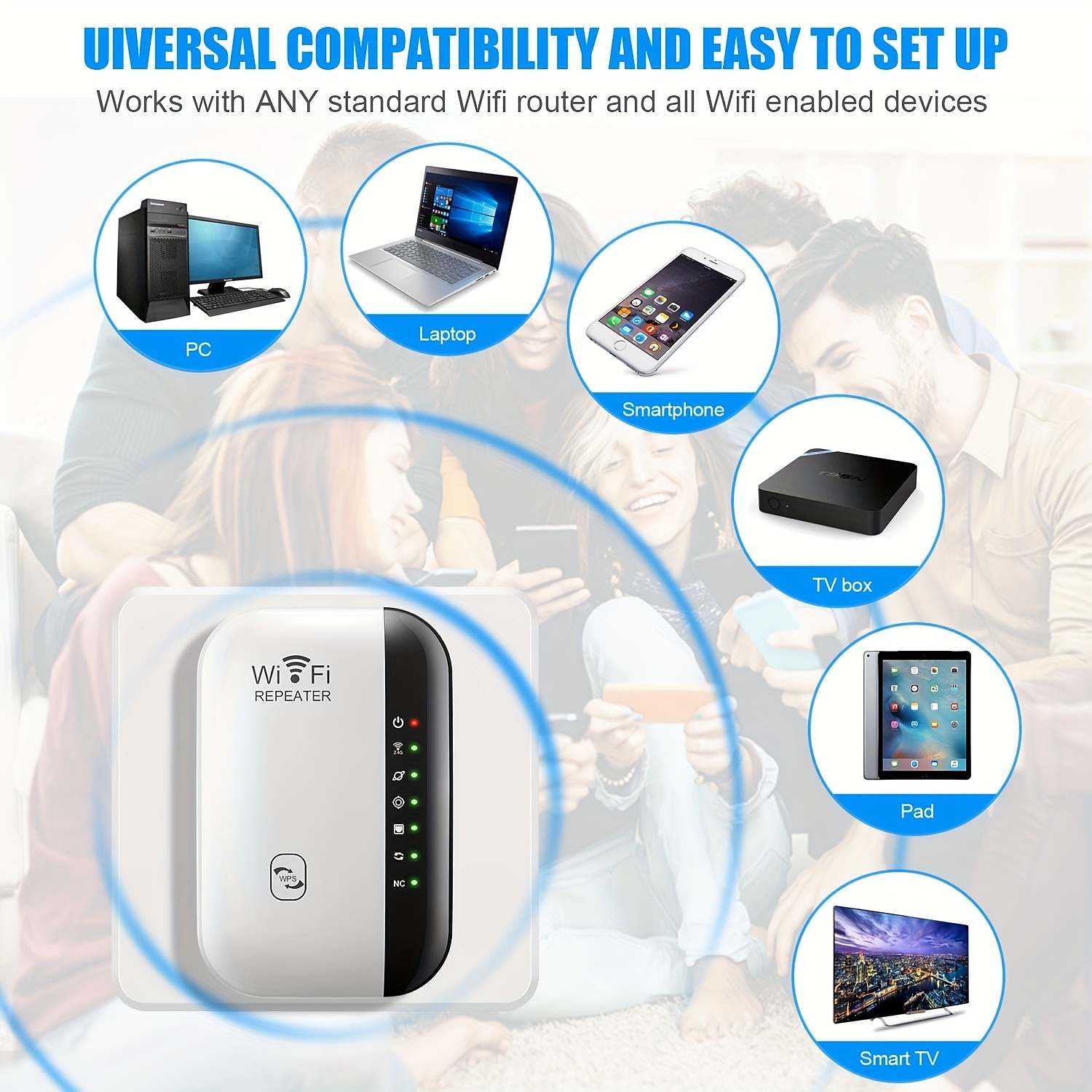 300Mbps WiFi Repeater WiFi Extender Amplifier WiFi Booster Wi Fi Signal 802.11N Long Range Wireless Wi-Fi Repeater Access Point 2025 - $29.99 –P4