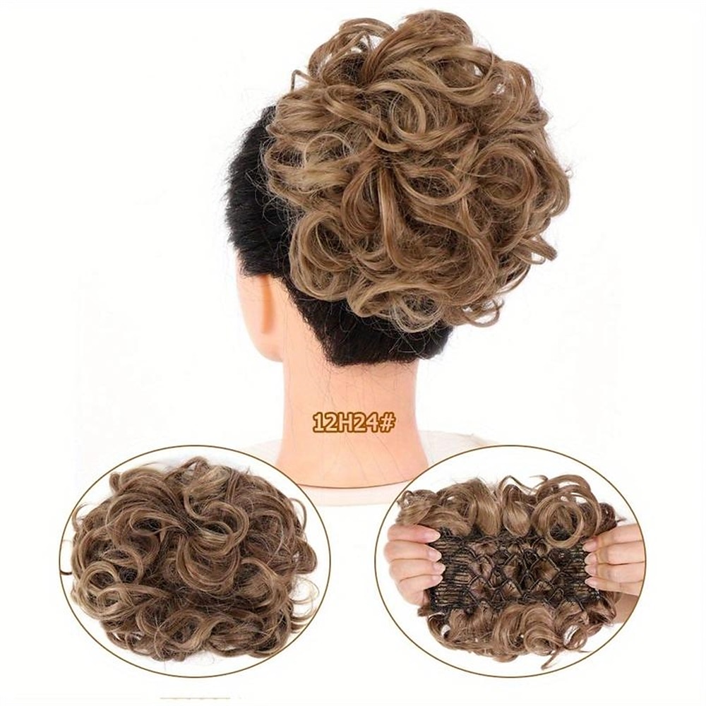 Chignon Chignon A cordoncino Capelli sintetici Pezzo di capelli Estensione capelli Liscio Feste Giornaliero Serata e festa A1 A2 A3 del 2025 a $11.99 –P8