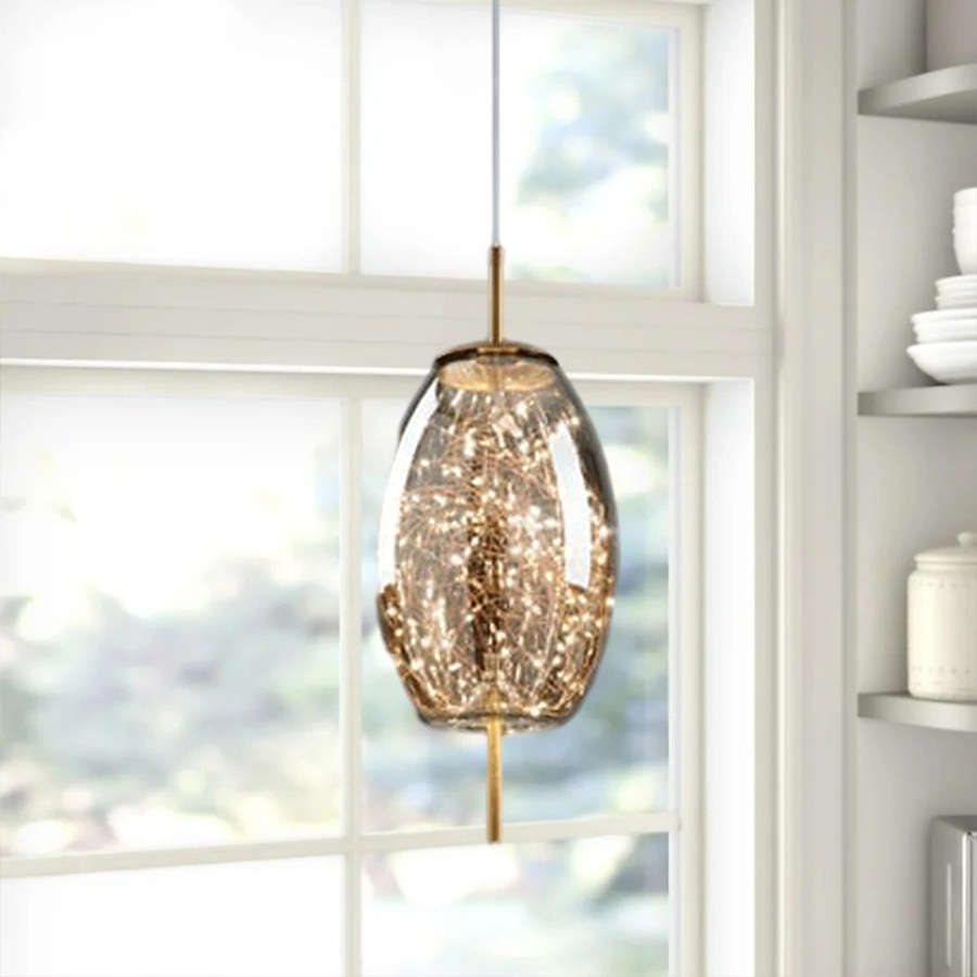 Żyrandol z kryształkami gipsowymi, metalowy, led, globle design, lampa wisząca, nordycki, luksusowy, nowoczesny, kreatywny, wiszący bar, sypialnia, lampka nocna, gabinet, lampa wisząca 2026 - $148.99 –P15