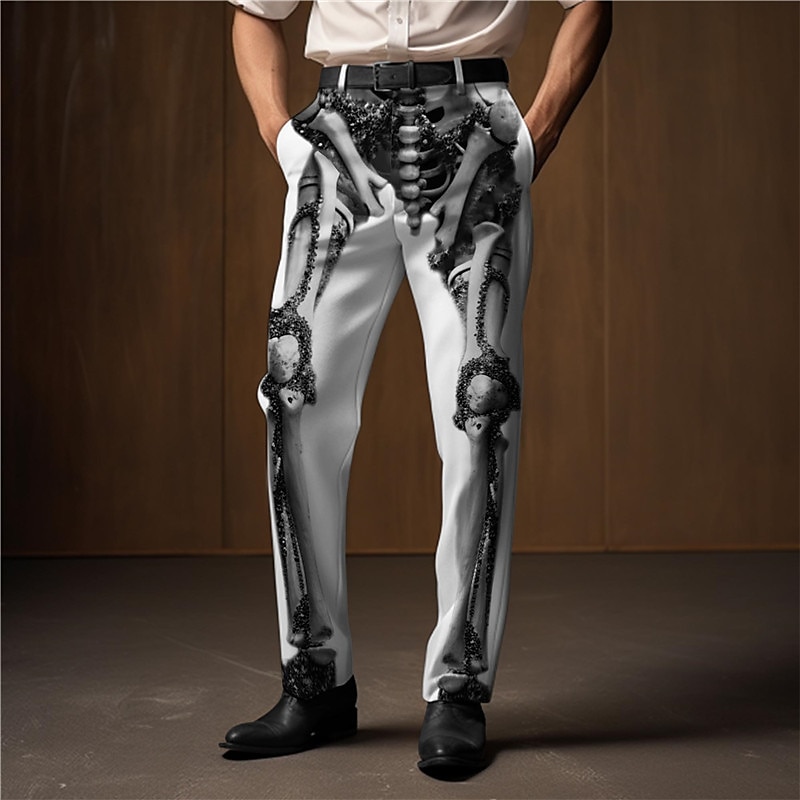 Skeleton Punk Abstract 3D Print Men's Outdoor Street Wear to work