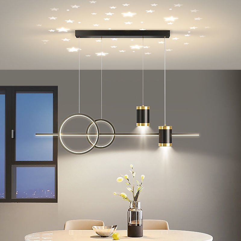 lampada a sospensione a led 100 cm dimmerabile design a grappolo forme geometriche lampada a sospensione in pvc classico elegante in lega di zinco contemporaneo moderno 110-240v del 2025 a $399.99 –P1