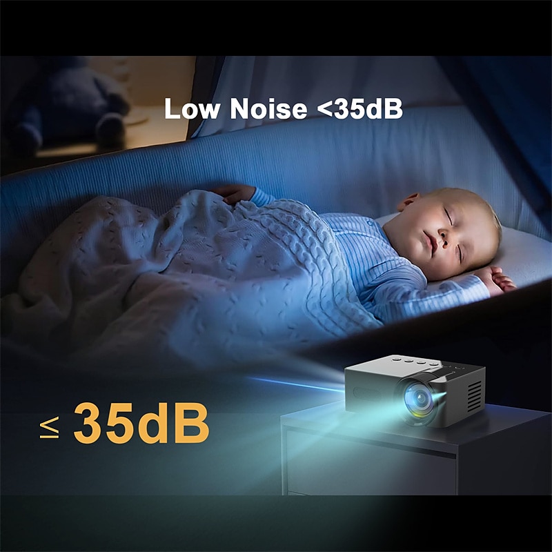 YT100 Mini Projector Wireless WIFI Display Screen Mirror with iOS and Android Smartphones Support USB Input Pocket Projector for Classic Movie Kids Animation 2025 - $63.99 –P17